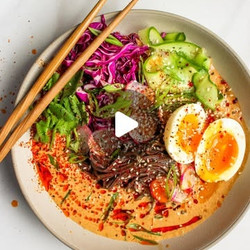 Cold Coconut-nut Butter Noodle Soup
