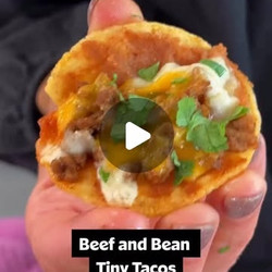 Beef And Bean Tiny Tacos