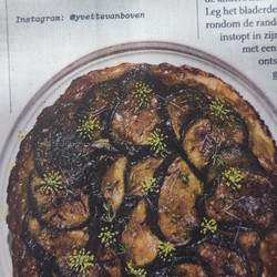 Aubergine-tarte tatin met misomarinade