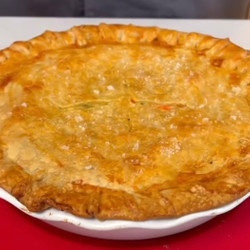 Homemade chicken pot pie