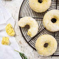 Lemon Olive Oil Cake Donuts