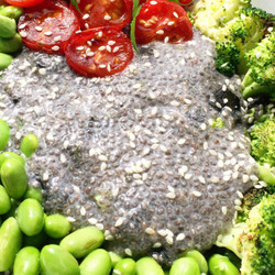 Savoury Chia Pudding With Miso, Nori &amp; Roasted Tomatoes