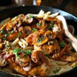 Chicken Marsala Macaroni And Cheese
