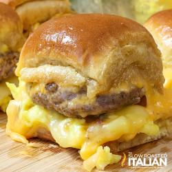 Sausage Egg &amp; Cheese Breakfast Sliders