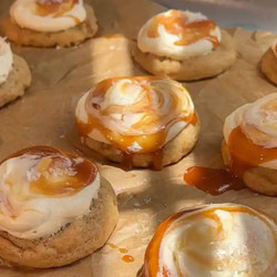 Salted Caramel Brown Butter Banana Bread Cookies