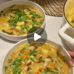 Gnocchi, Sundried Tomato &amp; White Bean Soup