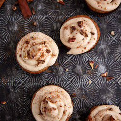 Homemade Banana Carrot Cake Cupcakes With Cinnamon Frosting