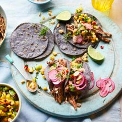 Jerk Pork Tacos With Corn And Pineapple Salsa