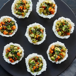 Vegetarian Sushi Cups