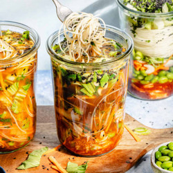 Gochujang Chicken Noodle Soup in a Jar