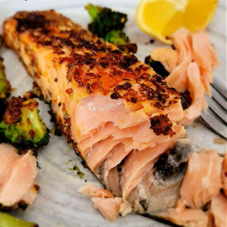 Best Damn Crispy And Flaky Air Fryer Salmon