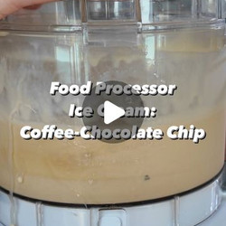 Food Processor Coffee-chocolate Chip Ice Cream