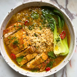 Chicken Fat &amp; Curry Brothy Rice