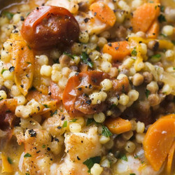 Fregola With Shrimp And Tomatoes