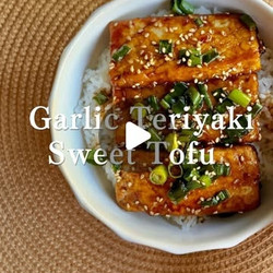 Garlic Teriyaki Sweet Tofu