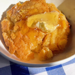 Honey Miso Creamy Corn Pudding