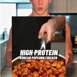 High Protein Crispy Korean Popcorn Chicken