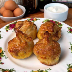 Bacon Egg And Cheese Rice Paper Dumplings