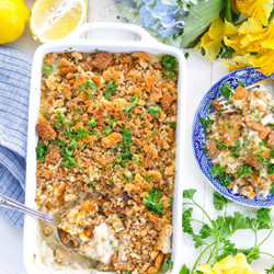 Dump-and-bake Chicken Kiev Casserole