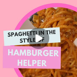 Spaghetti In The Style Of Hamburger Helper