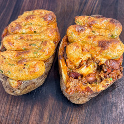 Chili Cheese Baked Potato