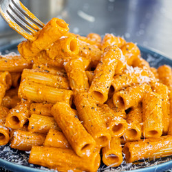 Roasted Pepper And Anchovy Rigatoni