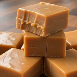 Vanilla Caramel Fudge Squares