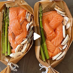 Braided Teriyaki Salmon Boats With Asian Cucumber Salad