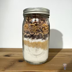 Gluten-free Chocolate Chip Toffee Blondies Mason Jar Mix