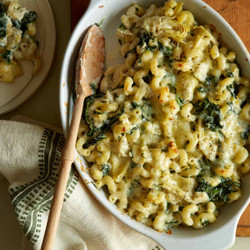 Baked Spinach And Artichoke Mac And Cheese