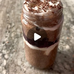 Chocolate Cherry Chia Pudding Parfaits