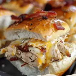 Chicken Bacon Ranch Sliders