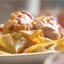 Pappardelle With Turkey Rolls