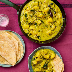 Leek, Potato And Coconut Curry
