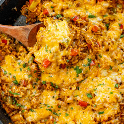 Chicken Fajita Rice Skillet