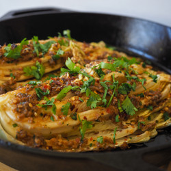 Miso Roasted Cabbage