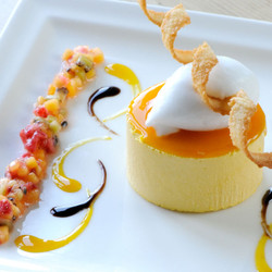 Mango Parfait With Coconut Sorbet