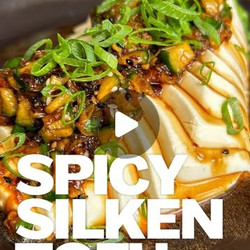 Silken Tofu With Hot Chilli Sauce