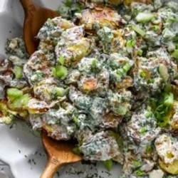 Crispy Smashed Potato Salad
