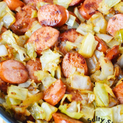 Fried Cabbage And Sausage