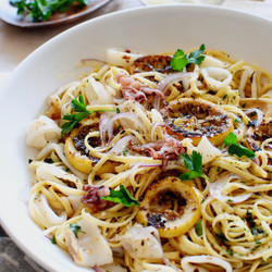 Simple Squid Piccata