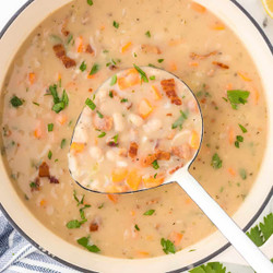 Homemade Bean With Bacon Soup