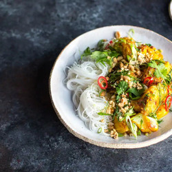 Vietnamese Turmeric And Dill Fish With Rice Noodles Seafood easy must