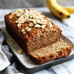 3-ingredient Banana Oat Bread