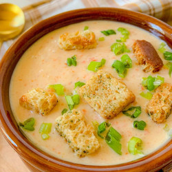 Slow Cooker Cheddar Soup
