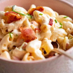 Chicken Pasta Salad With Creamy Dressing (can sub with shrimp / tuna etc )