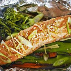 Teriyaki Salmon Parcels