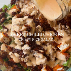 Crispy Rice Salad With Creamy Sweet Chilli Dressing