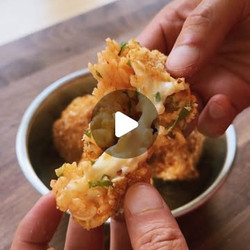 Cheesy Kimchi Rice Balls