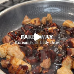 Air Fryer Korean Pork Belly Bites